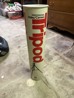 Vintage LEBO Professional Video Camera Tripod with Original Tube Case