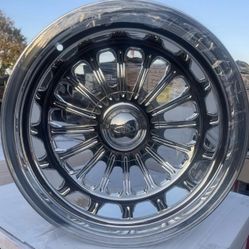 Intro Image 17x11 Polished Wheels For Obs 5x5 Or Ford 5x5.5 Universal  ( Set Of 4 ) 🔥🔥🔥🔥