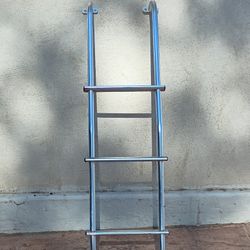 RV Ladder 3 Steps 49" Long Chrome Color Nice Used Condition 