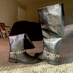 Faux Leather Boots 