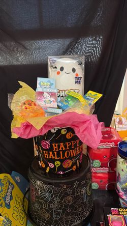 Happy Halloween Gift Basket with Toys