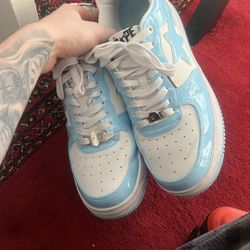 Blue Shoes Bape