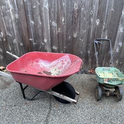 Free Wheelbarrow and Spreader 