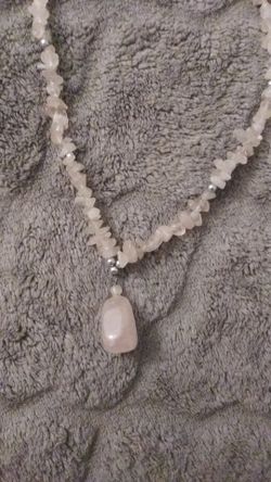 Rose quarts necklace