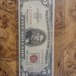 1963 RED SEAL $5
