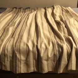 Old-style custom Blackout drapes/ Curtains with faux Wood rings, 36” x 43”