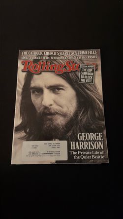 Rolling Stone Magazine George Harrison Cover Issue