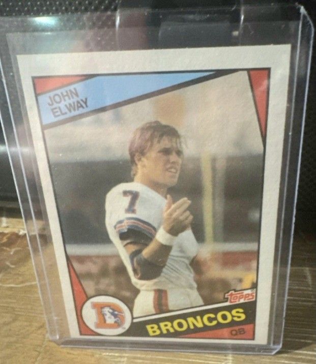 Super Nice 1984 Topps John Elway Rookie Card #63 ... Mint.!!!