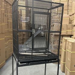 Large Multi Level Small Animals Critter Cage With Removable Rolling Stand