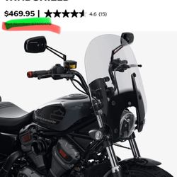For Nightster Harley Davidson / 17” Windshield 