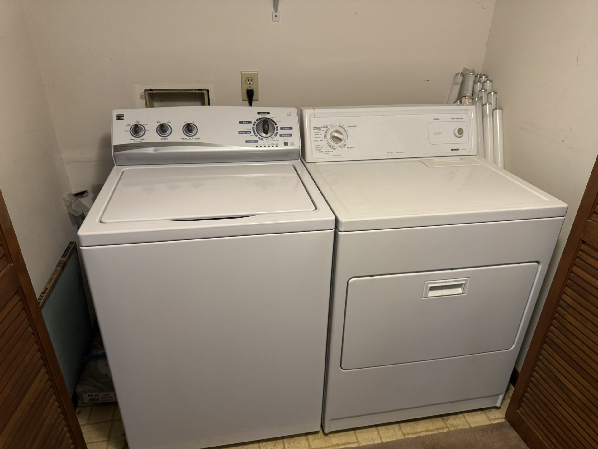 washer and dryer