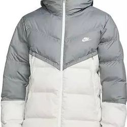 Nike Storm-Fit puffer jacket in white and grey