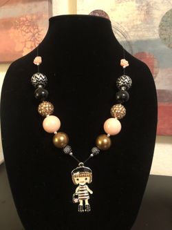 Bubblegum beads necklaces