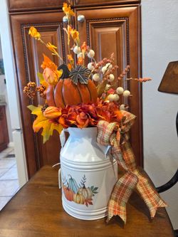 Thanksgiving Metal can arrangement