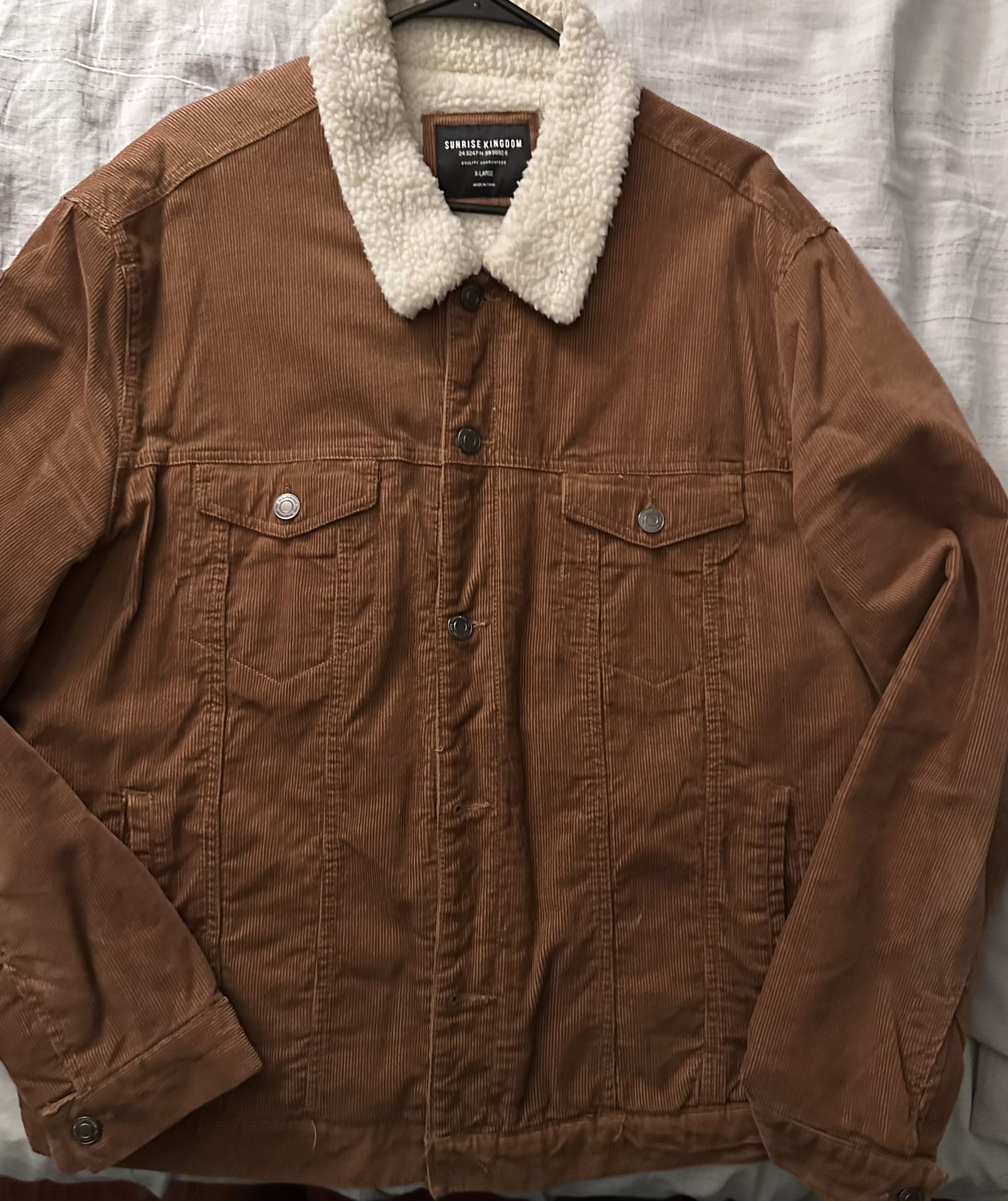 corduroy Sherpa jacket