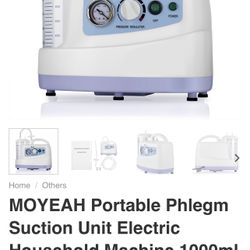 portable phlegm suction unit