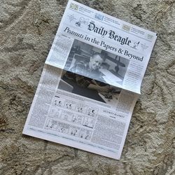 the daily beagle snoopy peanuts newspaper 
