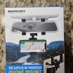 Merkury Innovations Car Rearview Mirror Phone Mount