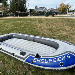 Excursion 5 Inflatable Heavy-Duty Fishing Boat for Sale in Garden
