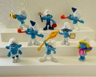 The Smurfs Action Figures Lot of 8