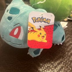 NWT Bulbasaur 8" Plush Pokemon Jazwares New With Tags Stuffed Animal Toy 2021