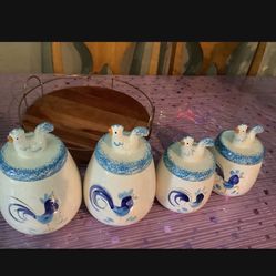 Set De Canister De Ceramica 