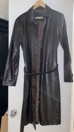 FU DA New York- leather trench coat