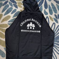 CHROME HEART Black Zip-Up - XL