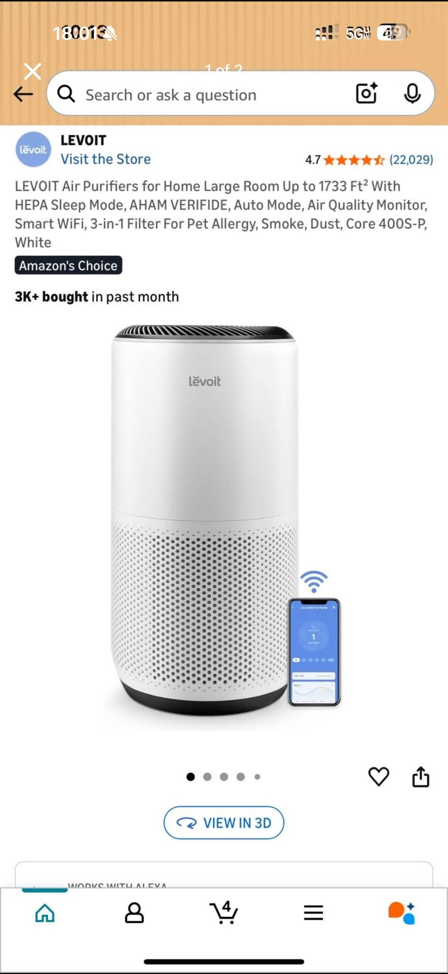 levoit air purifier
