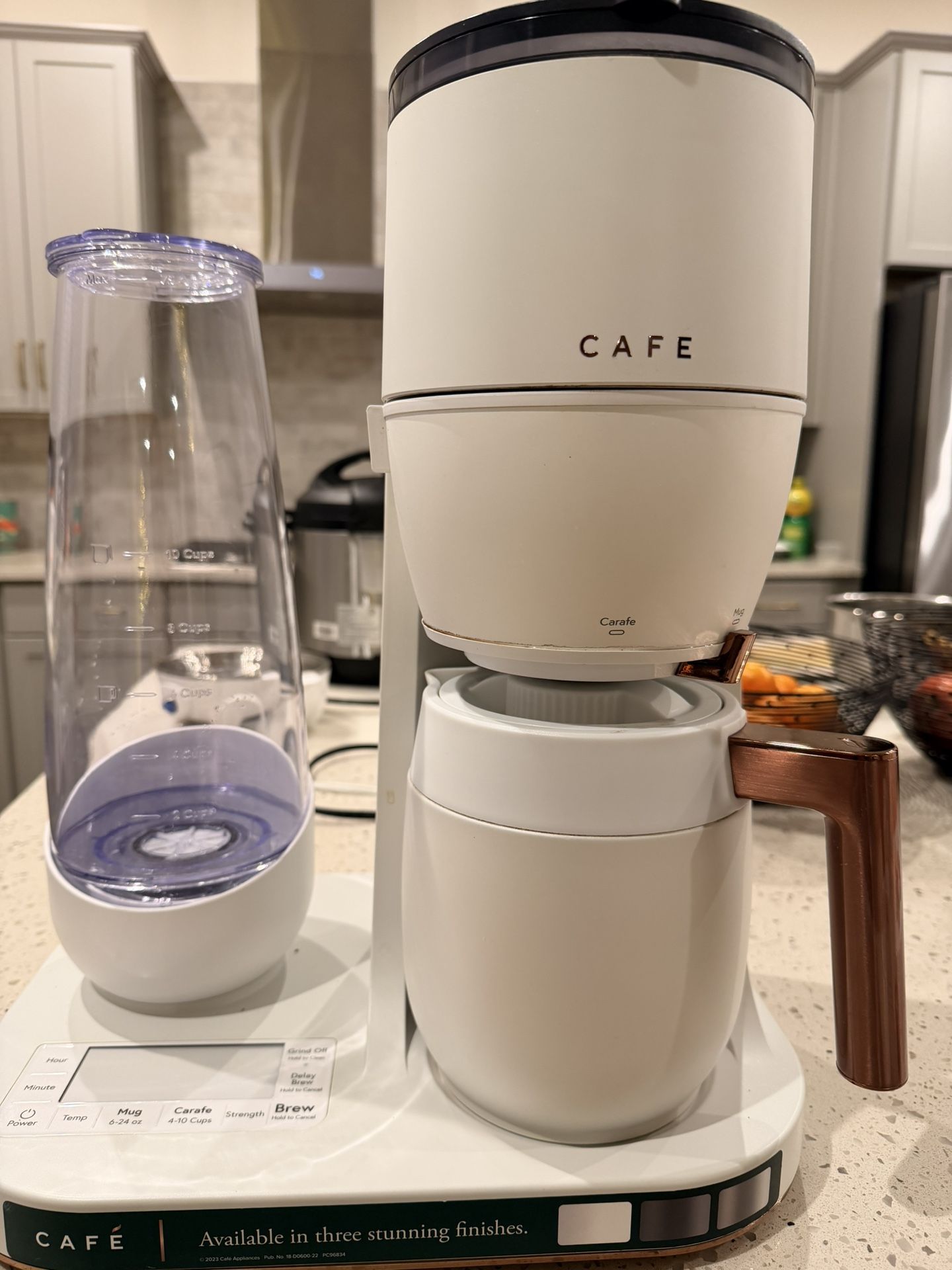 Café Specialty Grind and Brew Coffee Maker, Single-Serve to 10-Cup Thermal Carafe, with Built-In Bean Grinder & Removable 75oz Water Reservoir, WiFi &