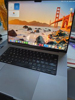 Fast 2021 MacBook Pro A2485,M1 Max,64Gb,1Tb,16” LCD Screen, Good Battery,Original AC Charger, Excellent Condition,Space Gray,Office 2022,Golden Gate M