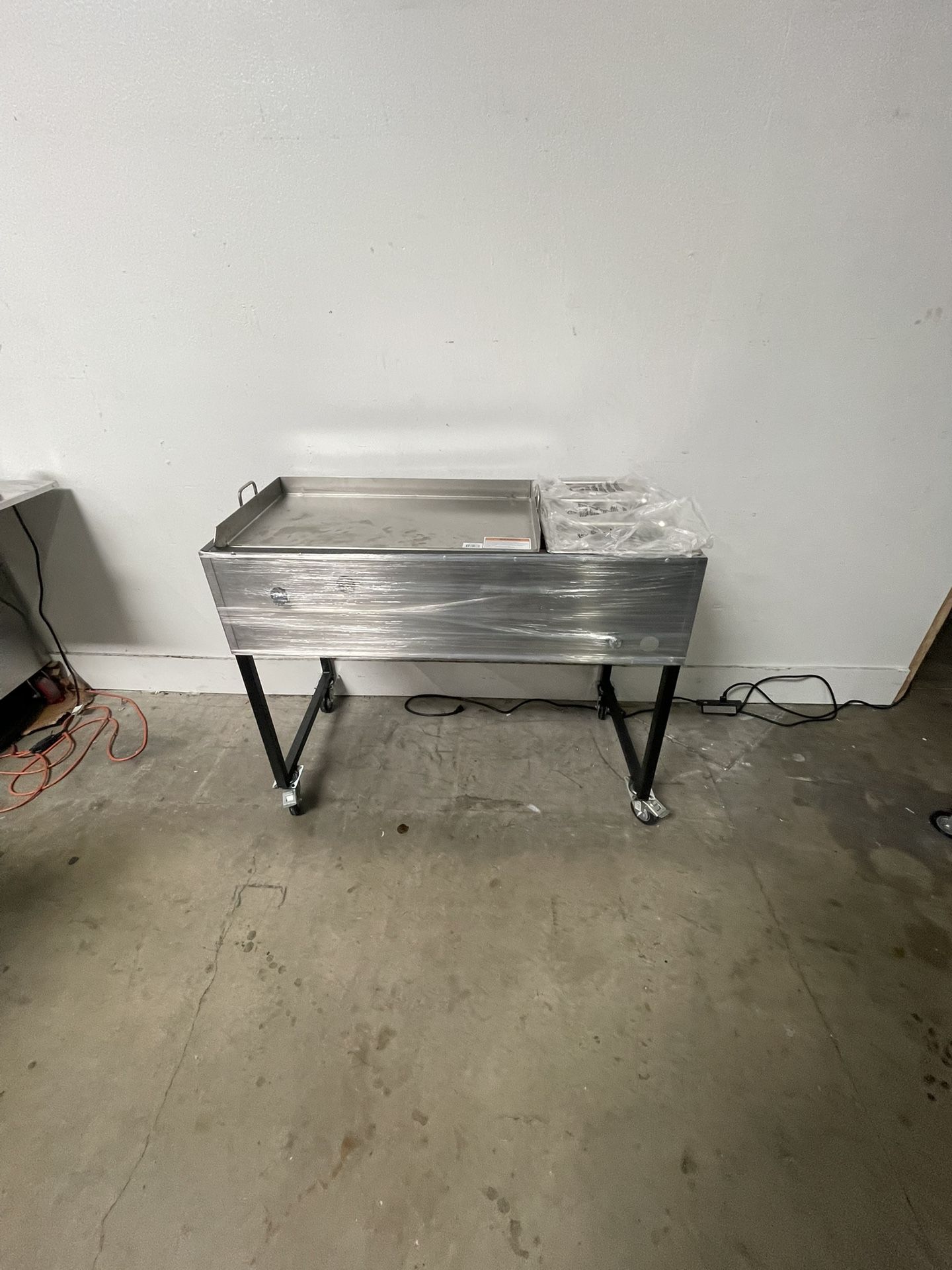 Plancha Para Tacos 18 × 31 Con 3 Compartimientos | Incluye Manguera Con Regulador