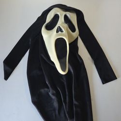 Vintage 90s Scream Ghostface Mask Glow In The Dark Easter Unlimited Inc.