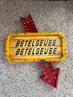 Beetlejuice LED Marquee Sign | Officially Licensed | Halloween Decor