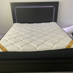 Black Headboard With Led Lights
