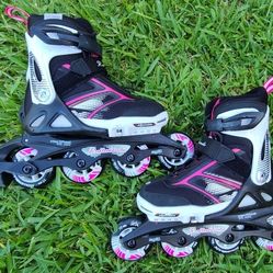Inline Skates,Girls Adjustable Size  2 To 5 