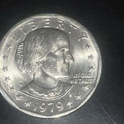 Susan B. Anthony $1 Coin 1979 Mint Mark D Double Edge Error Coin