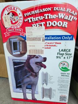 Pet door, thru the wall