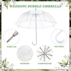 24PCS Wedding Favors for Guest Umbrella Gifts Bulk 52 Inch Large Dome #3512B T4