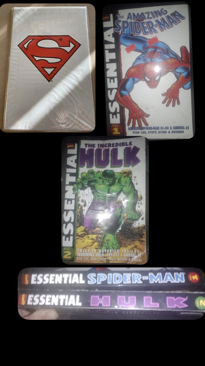 Graphic Novels (Death Of Superman, Amazing Spider-Man Vol.1, The Incredible Hulk Vol 2)