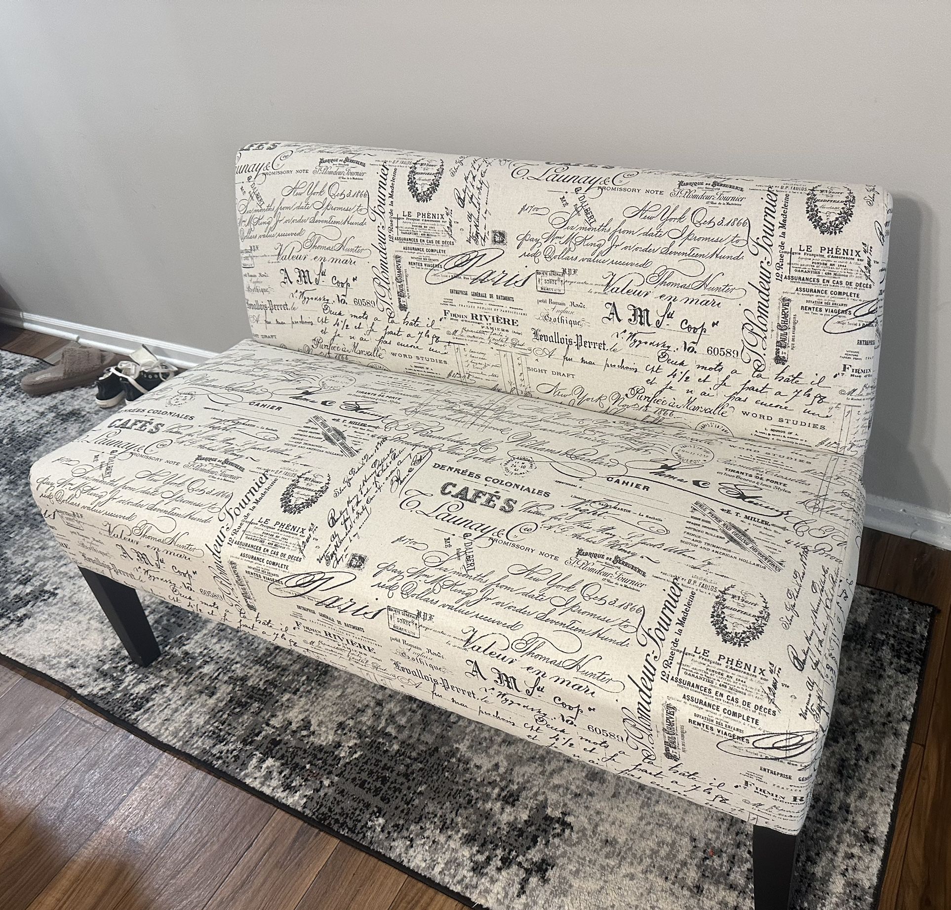 Giantex Armless Loveseat Sofa Modern Sofa Chair Couch