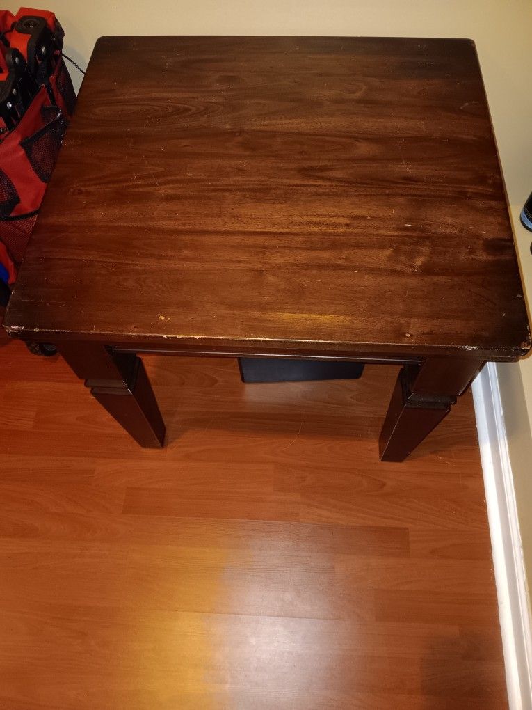 Oak Wood End Table Set Of 2