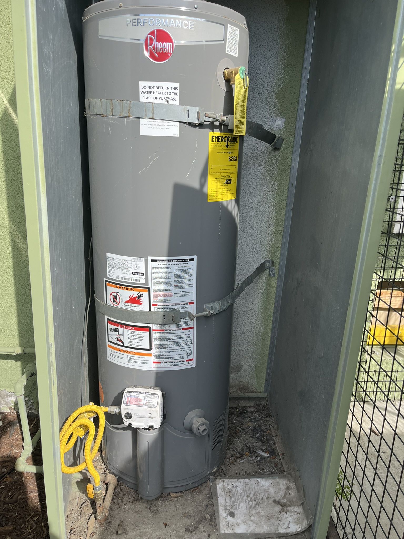 Water Heater and Closet