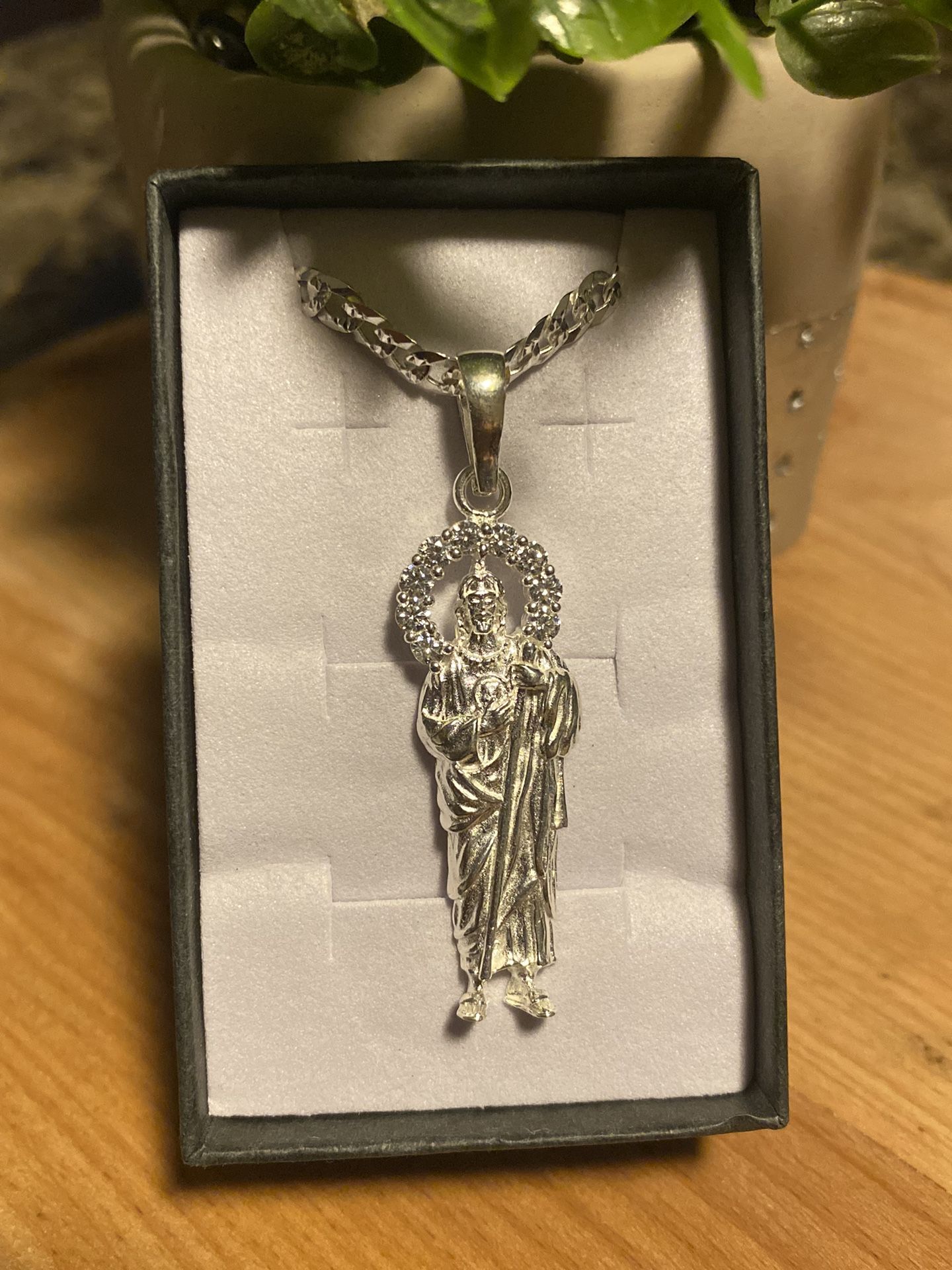 Chain Cubana  San Judas Sterling Silver 925