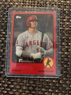 2021 Topps Archives Shohei Ohtani #130 Red Border Color Match Angels /75