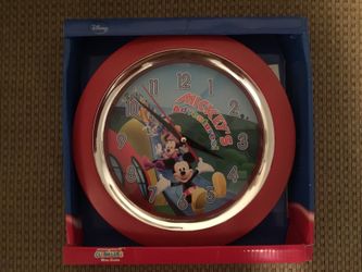 Brand New in Box with battery Mickey Wall Clock. 10"