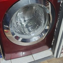 Gently Used Washer Dryer Set Red 