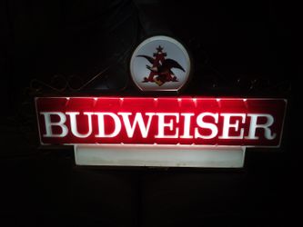 Budweiser Light Up Sign 1967
