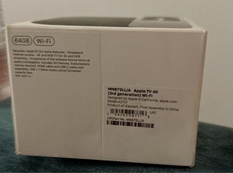 Brand-New Apple TV 4K 3rd Generation — 64GB Wi‑Fi