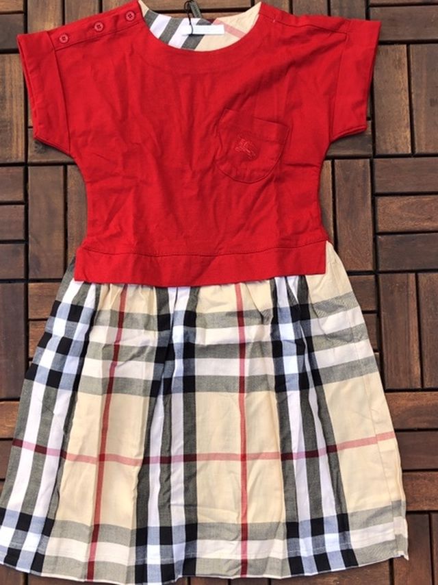 Burberry Red Dress 11-12 Years